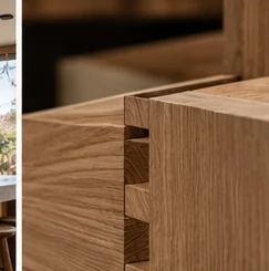 Détail d’un assemblage dans le bois
